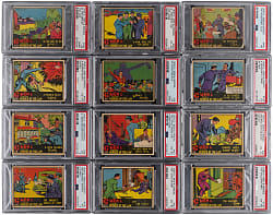 1936 R60 Gum Inc. G-Men & Heroes of the Law Partial Set (127/168) with (21) PSA Graded