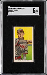 1909-1911 T206 White Border Vic Willis Throwing SGC EX 5