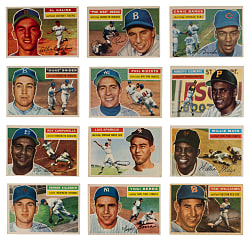1956 Topps Near Complete Set (336/340) with Both Checklists Plus (3) Team Variations