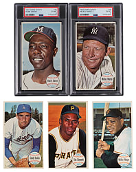 1964 Topps Giants Complete Set (60) with PSA EX-MT 6 Hank Aaron & Mickey Mantle