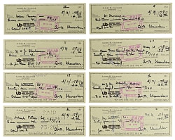 Happy Chandler Signed Checks Collection (45)