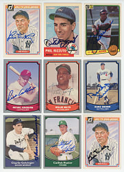 1980s-1990s Signed Baseball Card Collection (275+) with (35+) Hall of Famers