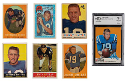 1957-1972 Baltimore Colts Collection (12) with (8) 1958-1972 Johnny Unitas