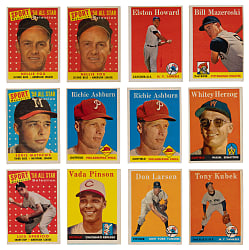 1958 Topps Collection (625+) with (12) Hall of Famers & Additional Stars