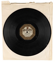 1920 Actuelle Babe Ruth's Home Run Story 78 RPM Record
