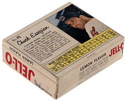 1962 Jell-O Complete Unopened Box with #45 Chuck Essegian