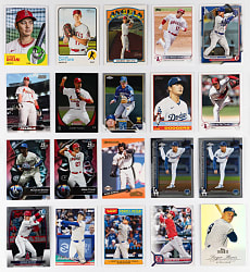 Mostly Post-2020s Baseball Singles Hoard (12,500+) with (100+) Shohei Ohtani & Superstar Blocks