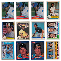 1980-1986 Baseball Singles Collection (8,500+) with (750+) Hall of Famers Including Rookies