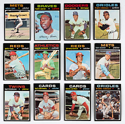 1971 Topps Partial Set (550/752) with Aaron, Garvey Rookie, Rose & Ryan