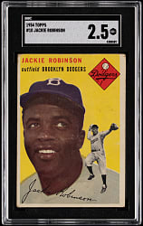 1954 Topps #10 Jackie Robinson SGC GOOD+ 2.5