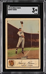 1953 Glendale Hot Dogs Tigers Harvey Kuenn Rookie SGC VG 3