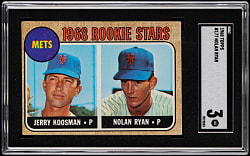 1968 Topps #177 Nolan Ryan Rookie SGC VG 3
