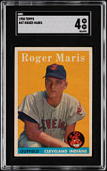 1958 Topps #47 Roger Maris Rookie SGC VG/EX 4