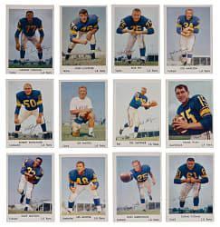 1959 Bell Brand Los Angeles Rams Starter Set (17) with Ollie Matson & Les Richter
