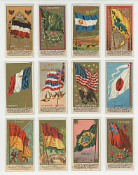 1887-1890 N9/N10 Allen & Ginter Flags of All Nations Starter Set (40) Different with United States