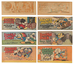 1947-1954 General Mills Walt Disney Mini Comics Complete Set Collection of (72) Books Plus Extras