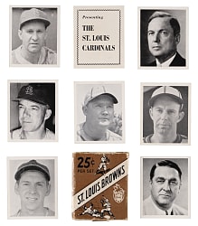 1941 W753 St. Louis Browns & 1941 W754 St. Louis Cardinals Complete Set Pair - (60 Total Cards)