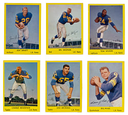 1960 Bell Brand Los Angeles Rams Group (6)