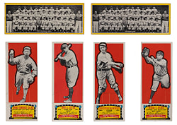 1951 Topps Connie Mack's All-Stars  & 1951 Topps Teams Collection (6) with Christy Mathewson & Tris Speaker