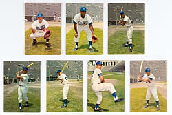 1959 Morrell Meats Los Angeles Dodgers Partial Set (7/12) with Duke Snider