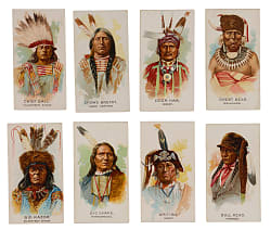 1888 N2 Allen & Ginter American Indian Chiefs Group (8) Different - Clean!