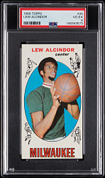 1969-1970 Topps Basketball #25 Lew Alcindor Rookie PSA VG-EX 4