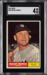 1961 Topps #300 Mickey Mantle SGC VG/EX 4