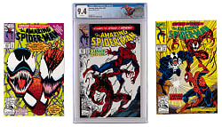 1981-1992 Marvel Spider-Man Related Comic Books (18) with CGC 9.4 Amazing Spider-Man #361 First Carnage