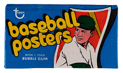 1972 Topps Baseball Posters Unopened Wax Pack
