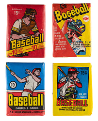 1973-1988 O-Pee-Chee Unopened Wax Packs (16) with (4) 1973-1979