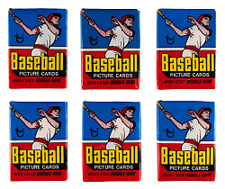 1977 Topps Unopened Wax Packs (6)