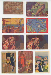 1930s M.J. Holloway Pirate Chest & Golden West Collection (40) with Near Complete Sets & Variations