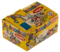 1960s Candy Baseball Wafers Full Box with American & National League Baseball Teams