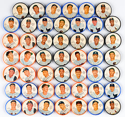 1962 Salada-Junket Baseball Coins Hoard (900+) with (100+) Hall of Famers, Stars & Variations