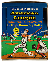 1970 Chemtoy SuperBall Partial Box (47) with (7) Hall of Famers Including (2) Roberto Clemente & Tom Seaver