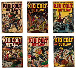 1954-1959 Atlas Kid Colt Outlaw Comic Books (8)