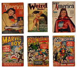 1935-1951 Golden Age Comic Book/Pulp Magazine Collection (11) with Marvel Boy