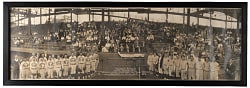 1929 President Herbert Hoover American Legion Eastern Finals at Griffith Stadium Panoramic Photograph Display