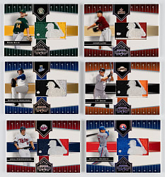 2005 Donruss Champions MLB Logoman Patch Collection (6) with (3) #1/1