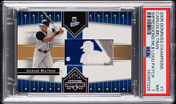 2005 Donruss Champions #7 Carlos Beltran MLB Logoman Patch #1/2 PSA NM 7