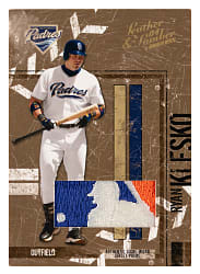 2004 Donruss Leather & Lumber #123 Ryan Klesko MLB Logoman Patch #1/1