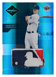 2005 Leaf Limited #80 Justin Morneau MLB Logoman Patch #1/1