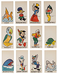 1939 D64 Pinocchio Circus Bread Complete Set (60) Plus Scarce Original Album