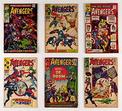 1966-1968 Marvel The Avengers Comic Books (24) Different Issues with Annuals #1 & #2