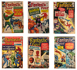 1962-1965 Marvel Fantastic Four Early Issues (10) with #7 First Kurrgo