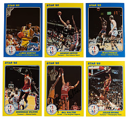 1984-1985 Star Basketball Court Kings Near Complete Set (45/50) with (38) Signed Examples