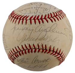 1984 Detroit Tigers World Champions Team-Signed Ball with (23) Including Anderson, Gibson & Whitaker