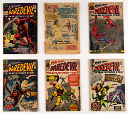 1964-1966 Marvel Daredevil Early Issues (12) with #4 First Purple Man & #7 First Red Costume