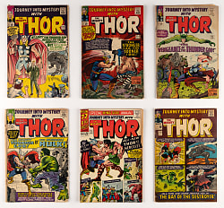 1963-1966 Marvel Journey Into Mystery Comics (16) with #112 First Thor Versus Hulk & Annual #1 First Hercules