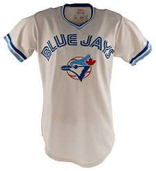 1977 John Scott First-Year Toronto Blue Jays Game-Used Home Jersey with Phil Wood LOA